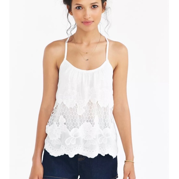 Urban Outfitters Tops - Kimchi Blue Crochet Eyelet Camisole from UO, Size M